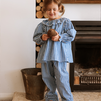 Harriet Trouser - Cornflower Gingham