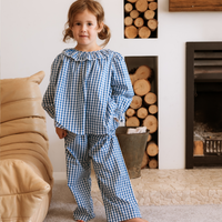 Harriet Trouser - Cornflower Gingham