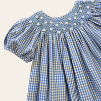 Celeste Dress - Baby Blue Gingham