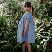 Celeste Dress - Baby Blue Gingham