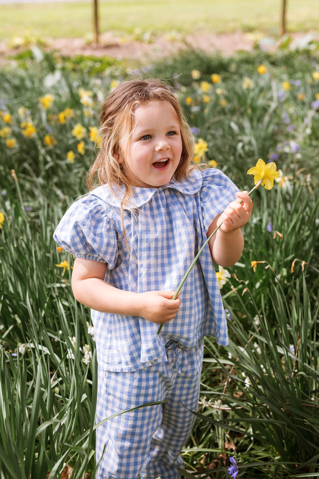Rudy Blouse - Bluebell Check