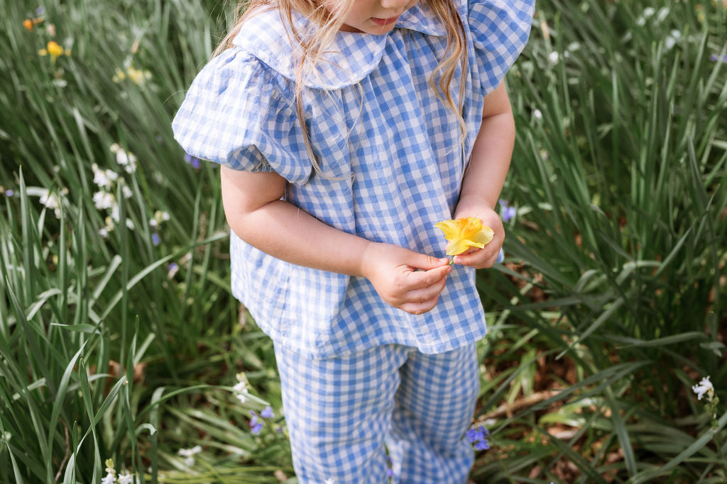 Rudy Blouse - Bluebell Check