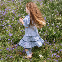 Emily Skirt - Periwinkle Dot