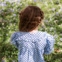 Juniper Blouse - Periwinkle Dot