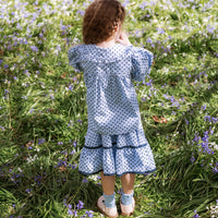 Juniper Blouse - Periwinkle Dot