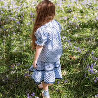 Juniper Blouse - Periwinkle Dot