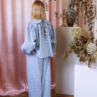 Thea Blouse - Bluebell Check