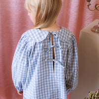 Thea Blouse - Bluebell Check