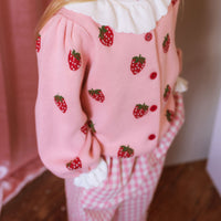 Strawberry Penelope Cardigan