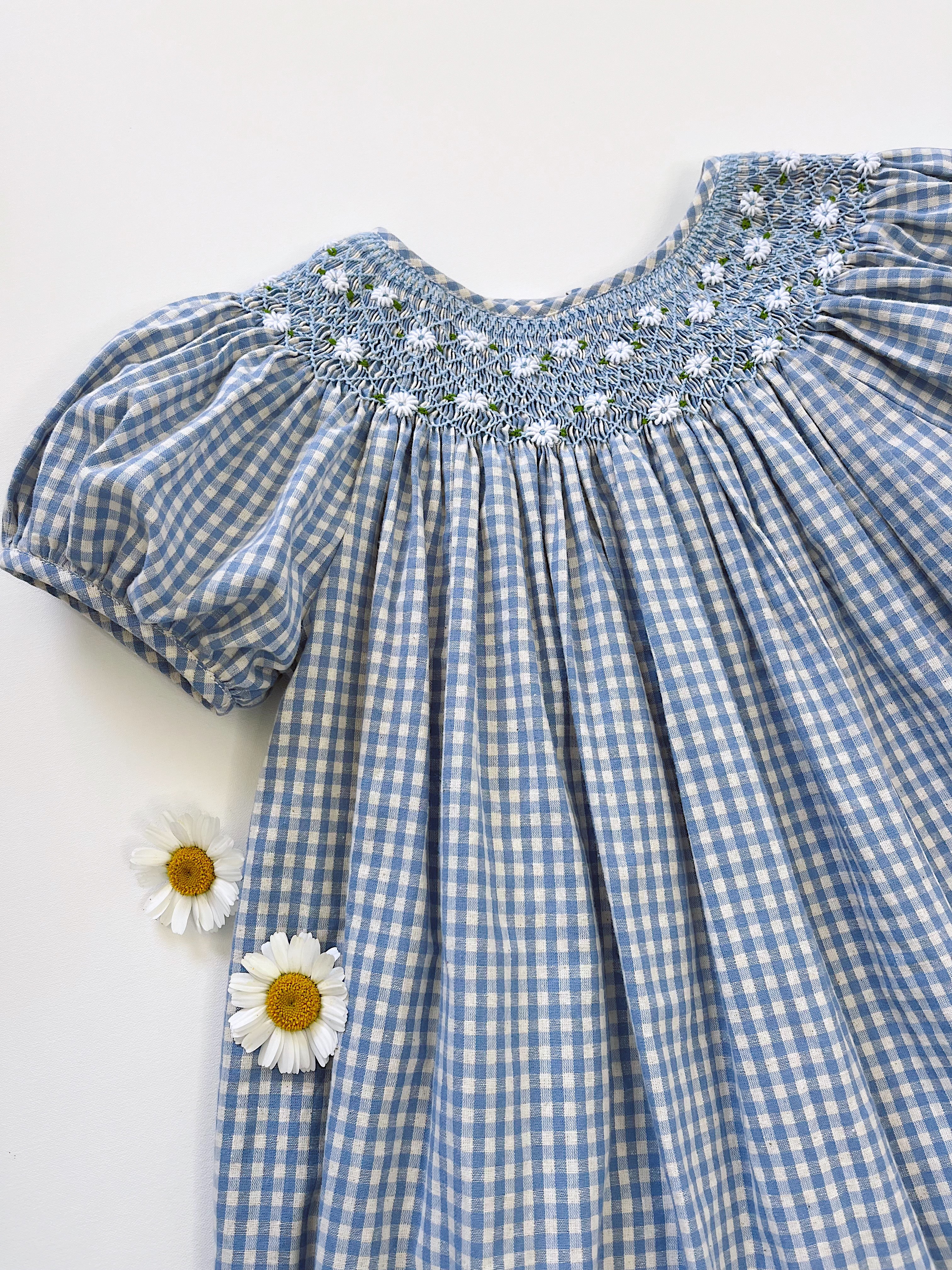 princess polly baby blue dress Kaiia Kaiia exclusive cotton rich square high neck sleeveless puffball mini  dress in baby blue gingham - Dresses & Skirts - Free Shipping
