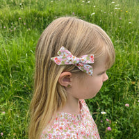 Pig Tail Bow Set - Liberty Paysanne Blossom