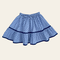 Emily Skirt - Periwinkle Dot