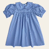 Birdie Dress - Periwinkle Dot