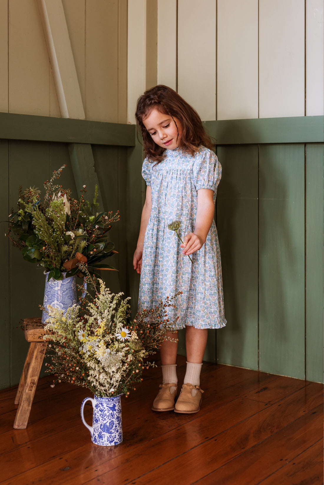 Liberty print best sale flower girl dresses