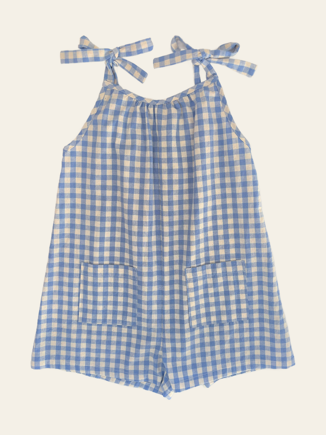 Betsy Playsuit - Bluebell Check