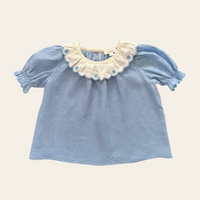 Pippa Blouse - Bluebell Linen