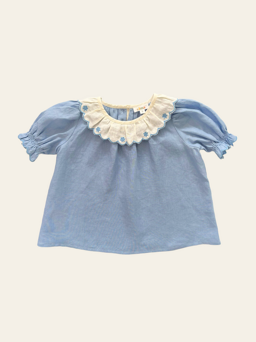 Pippa Blouse - Bluebell Linen