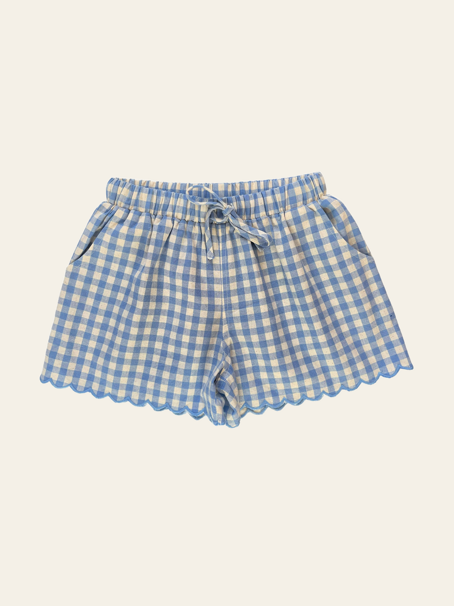 Lola Shorts - Bluebell Check