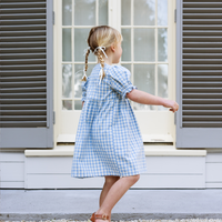 Matilde Dress - Bluebell Check