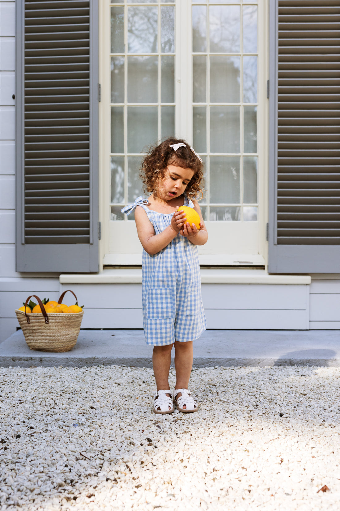 Betsy Playsuit - Bluebell Check