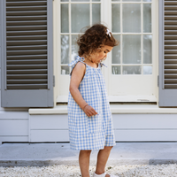 Betsy Playsuit - Bluebell Check