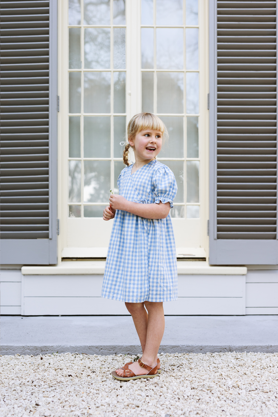 Matilde Dress - Bluebell Check