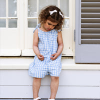 Betsy Playsuit - Bluebell Check