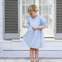 Matilde Dress - Bluebell Check