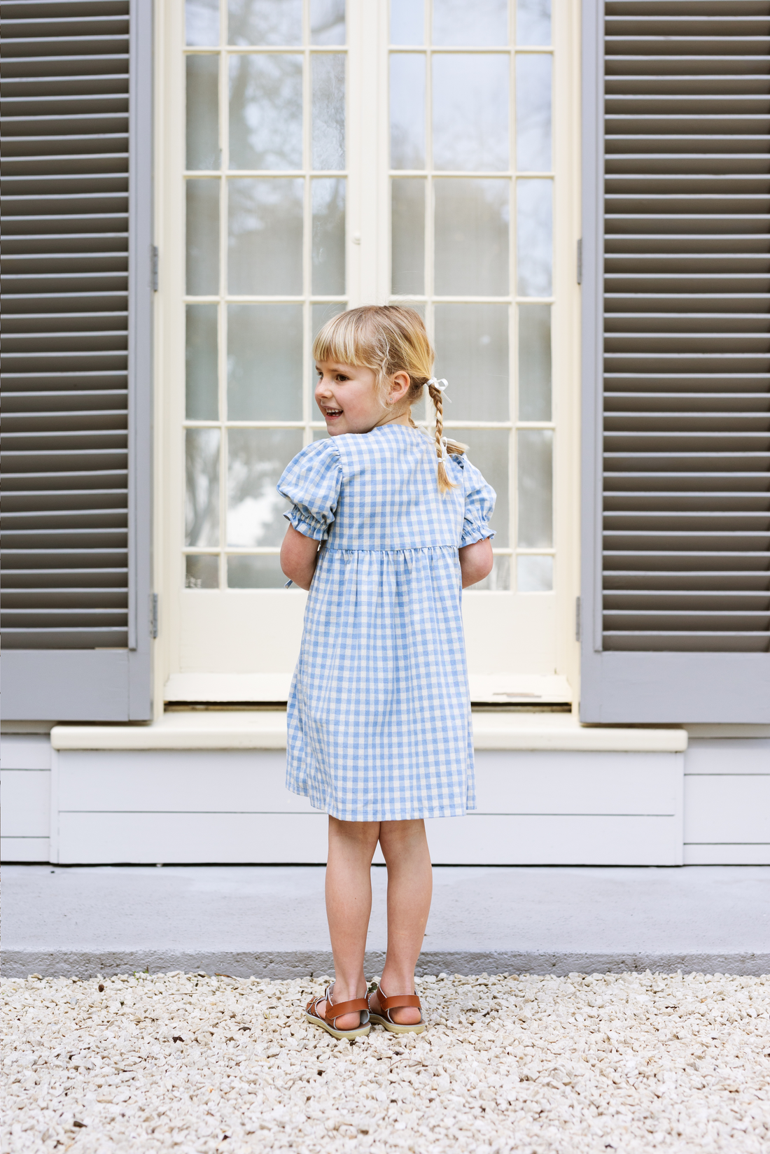 Matilde Dress - Bluebell Check