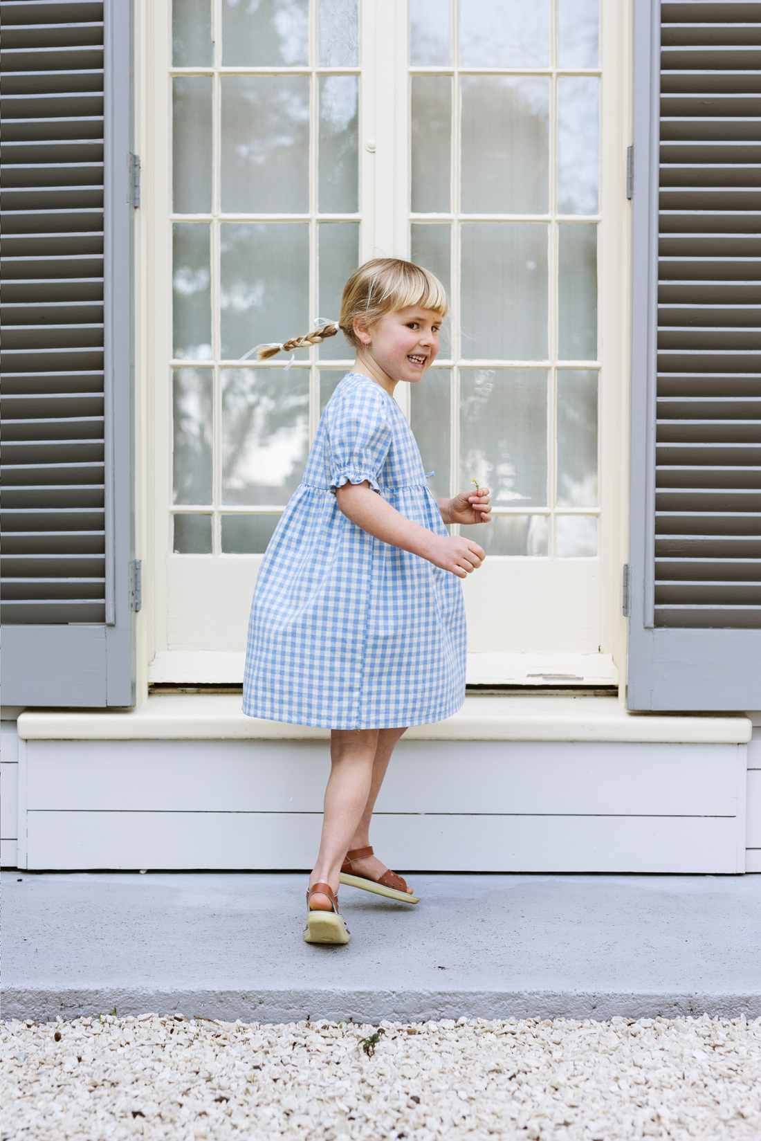 Matilde Dress - Bluebell Check