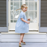 Matilde Dress - Bluebell Check