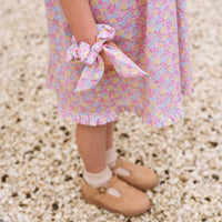 Bow Scrunchie in Liberty Sadie Rose