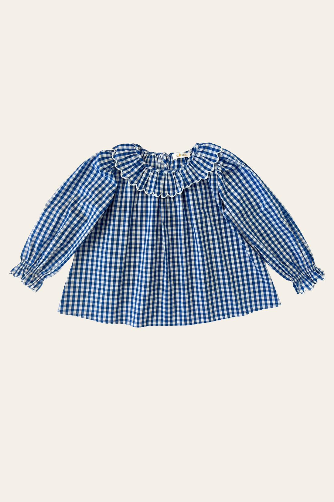 Marigold Blouse - Cornflower Gingham