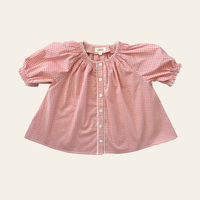 Delphi Blouse in Sweet Pea Gingham