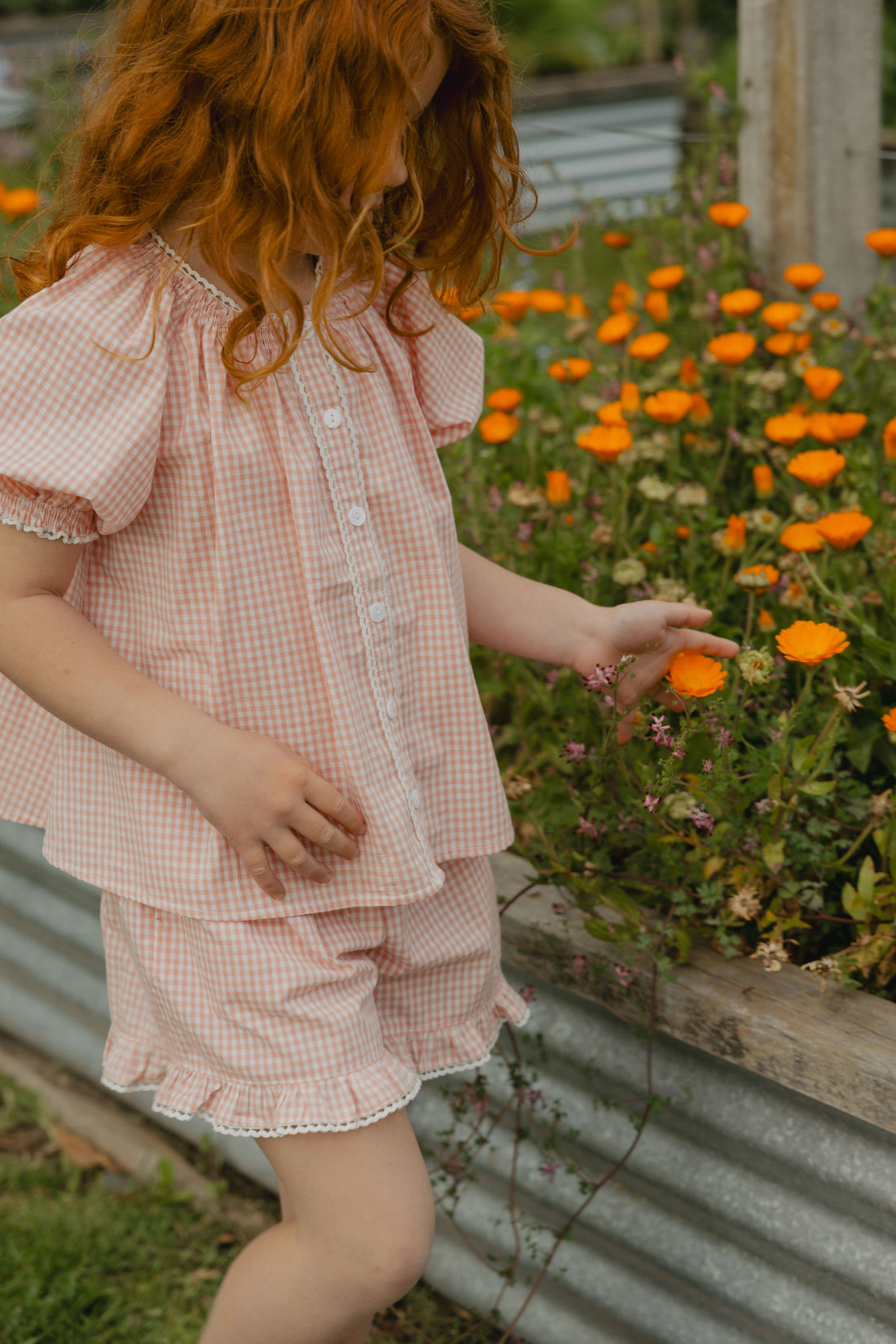 Delphi Blouse in Sweet Pea Gingham