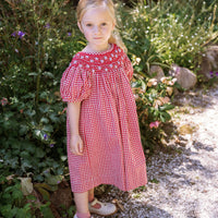 Celeste Dress - Strawberry Gingham