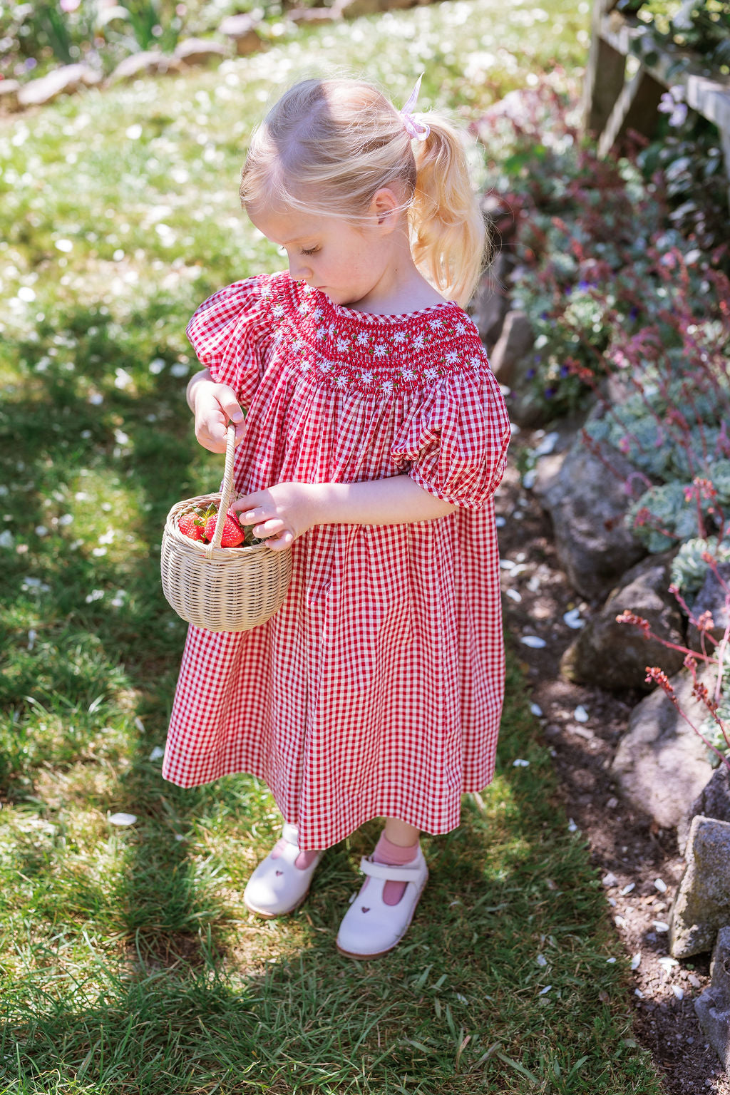 Celeste Dress - Strawberry Gingham