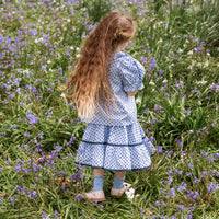 Emily Skirt - Periwinkle Dot