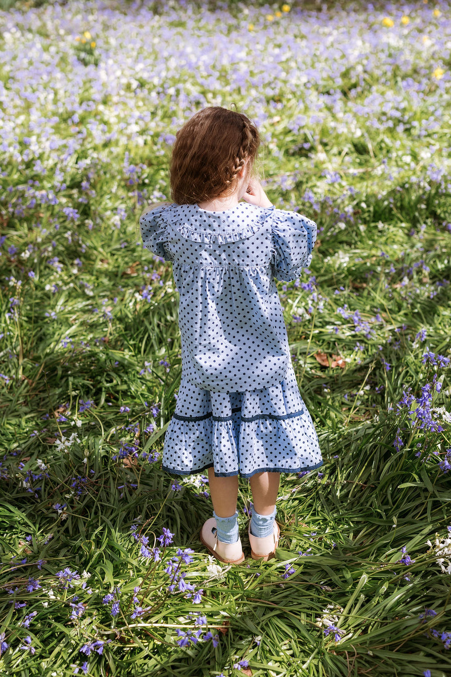 Juniper Blouse - Periwinkle Dot