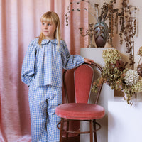 Thea Blouse - Bluebell Check