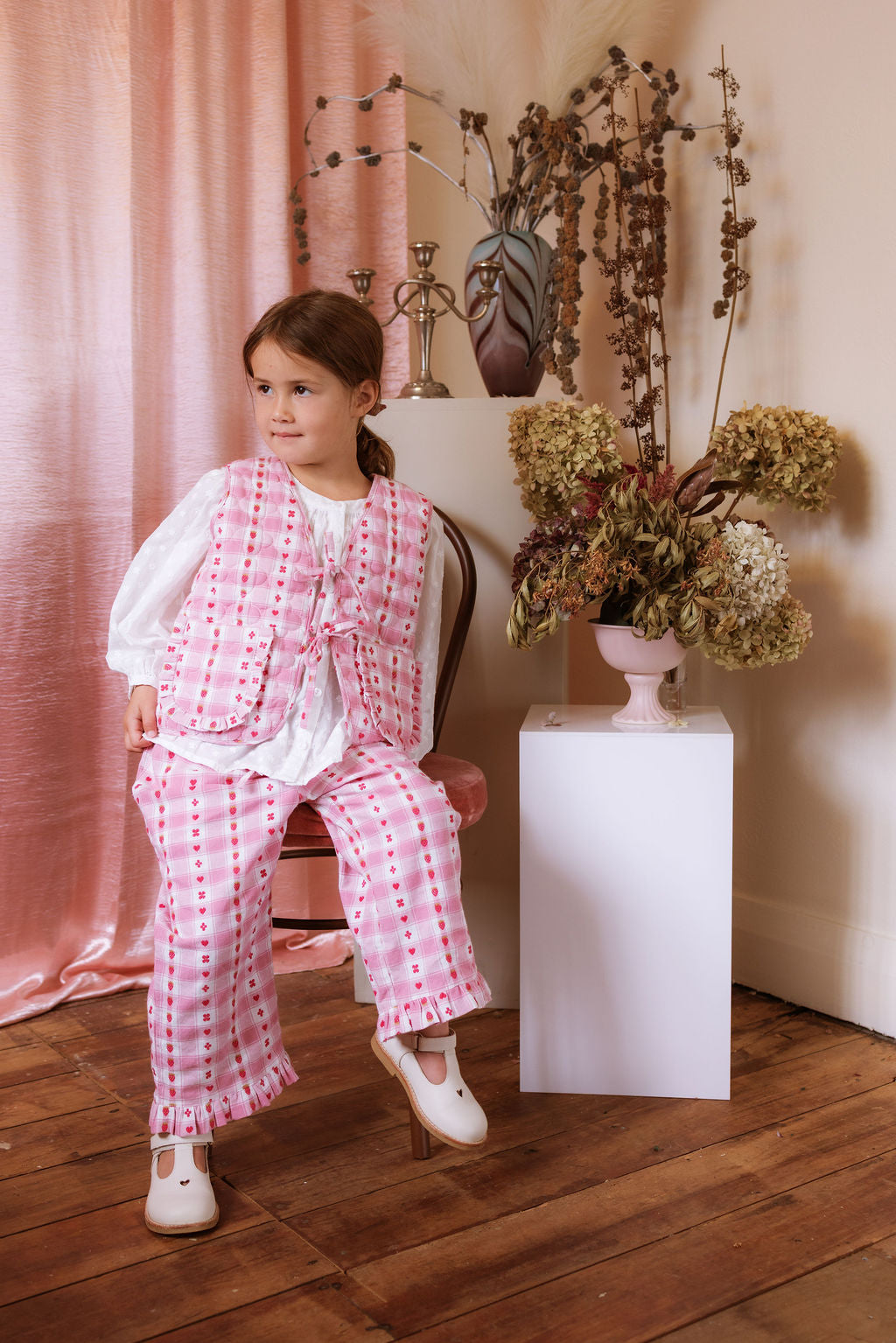 Tillie Pants - Berry Checkers