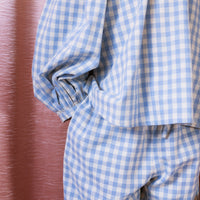 Thea Blouse - Bluebell Check