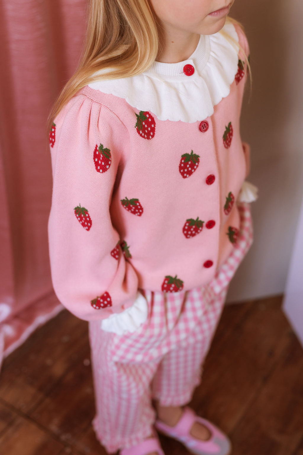 Strawberry Penelope Cardigan