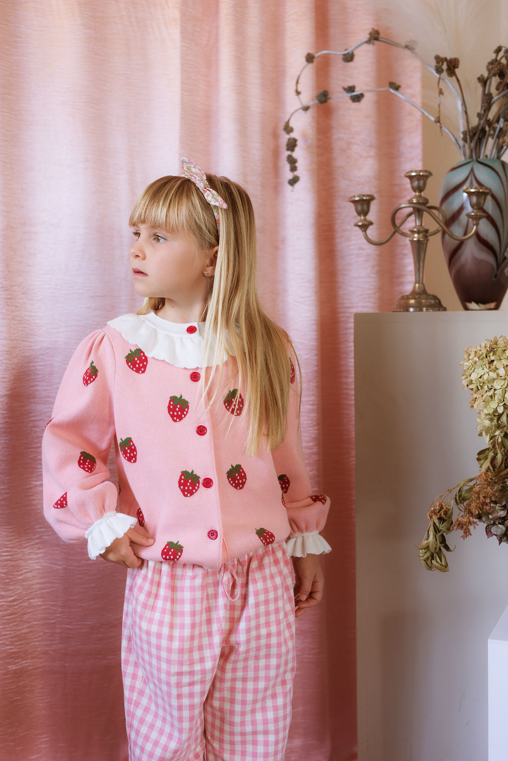 Strawberry Penelope Cardigan