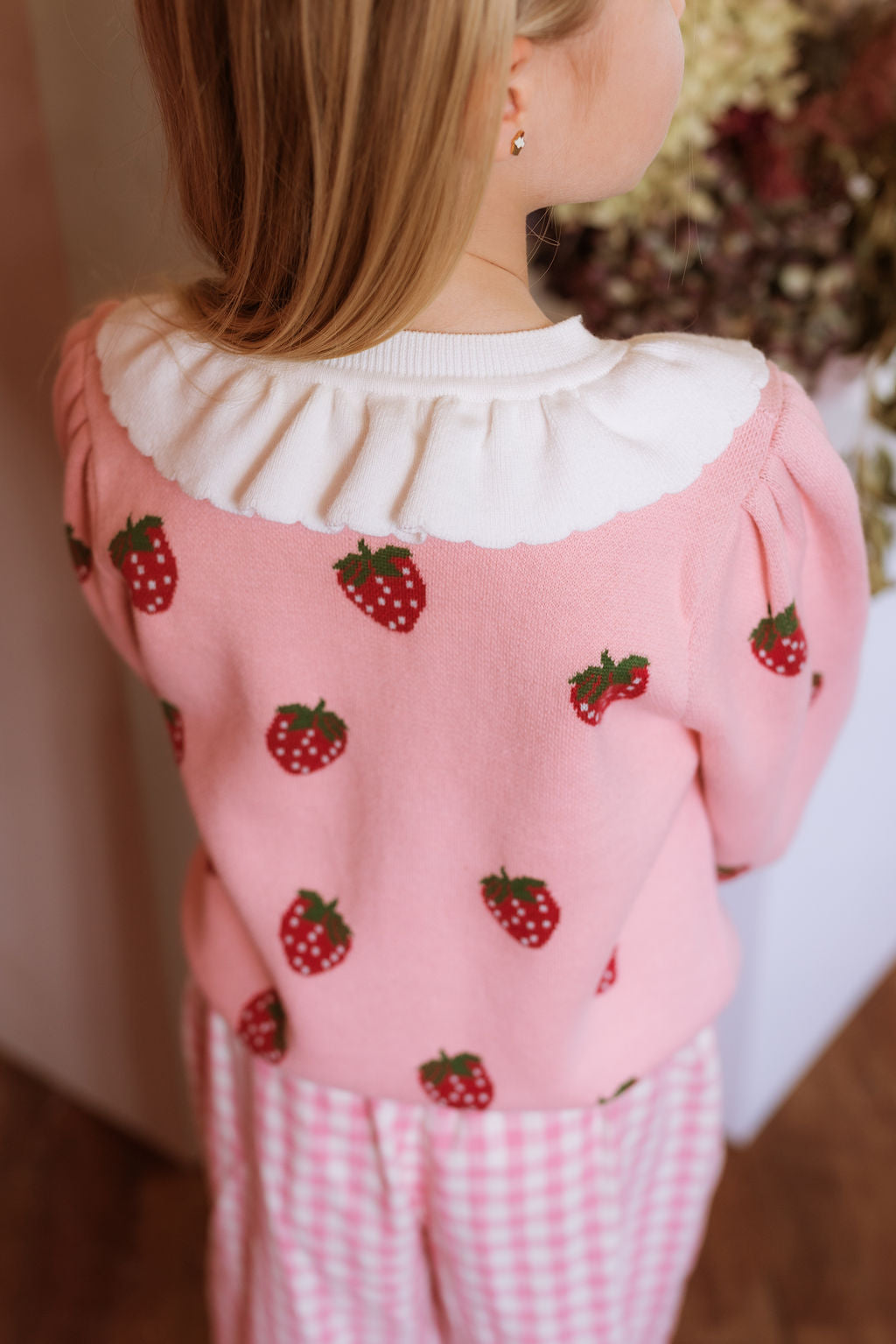 Strawberry Penelope Cardigan