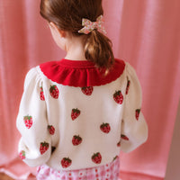Strawberry Penelope Cardigan