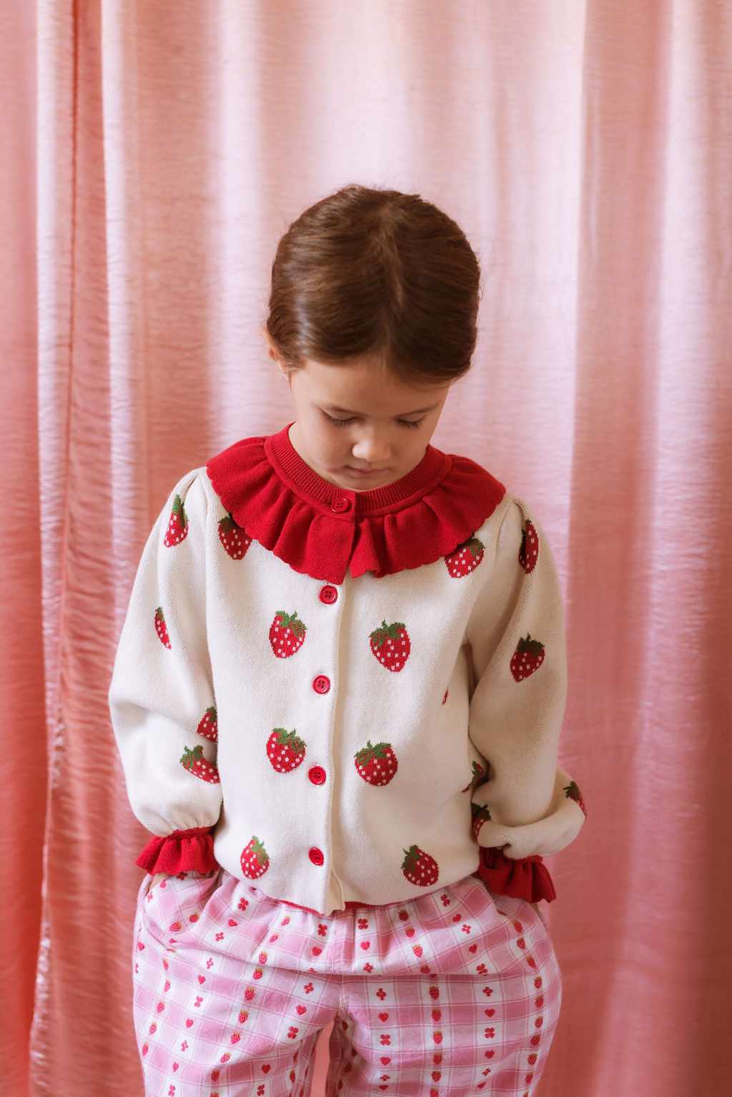 Strawberry Penelope Cardigan