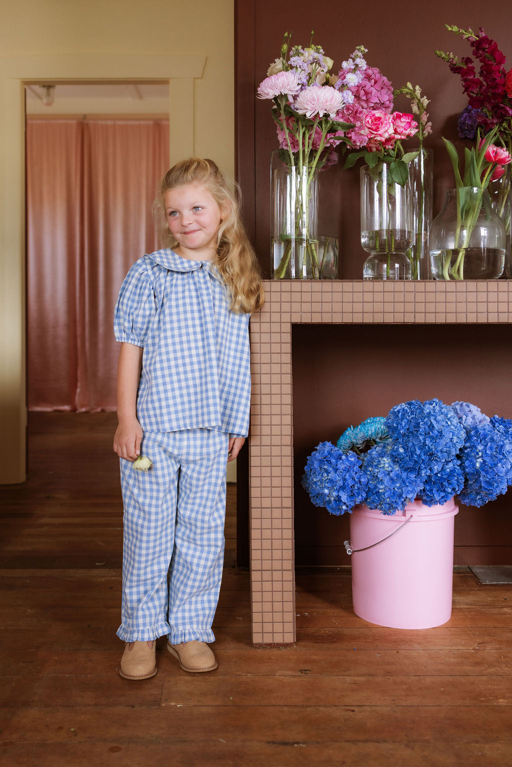 Rudy Blouse - Bluebell Check