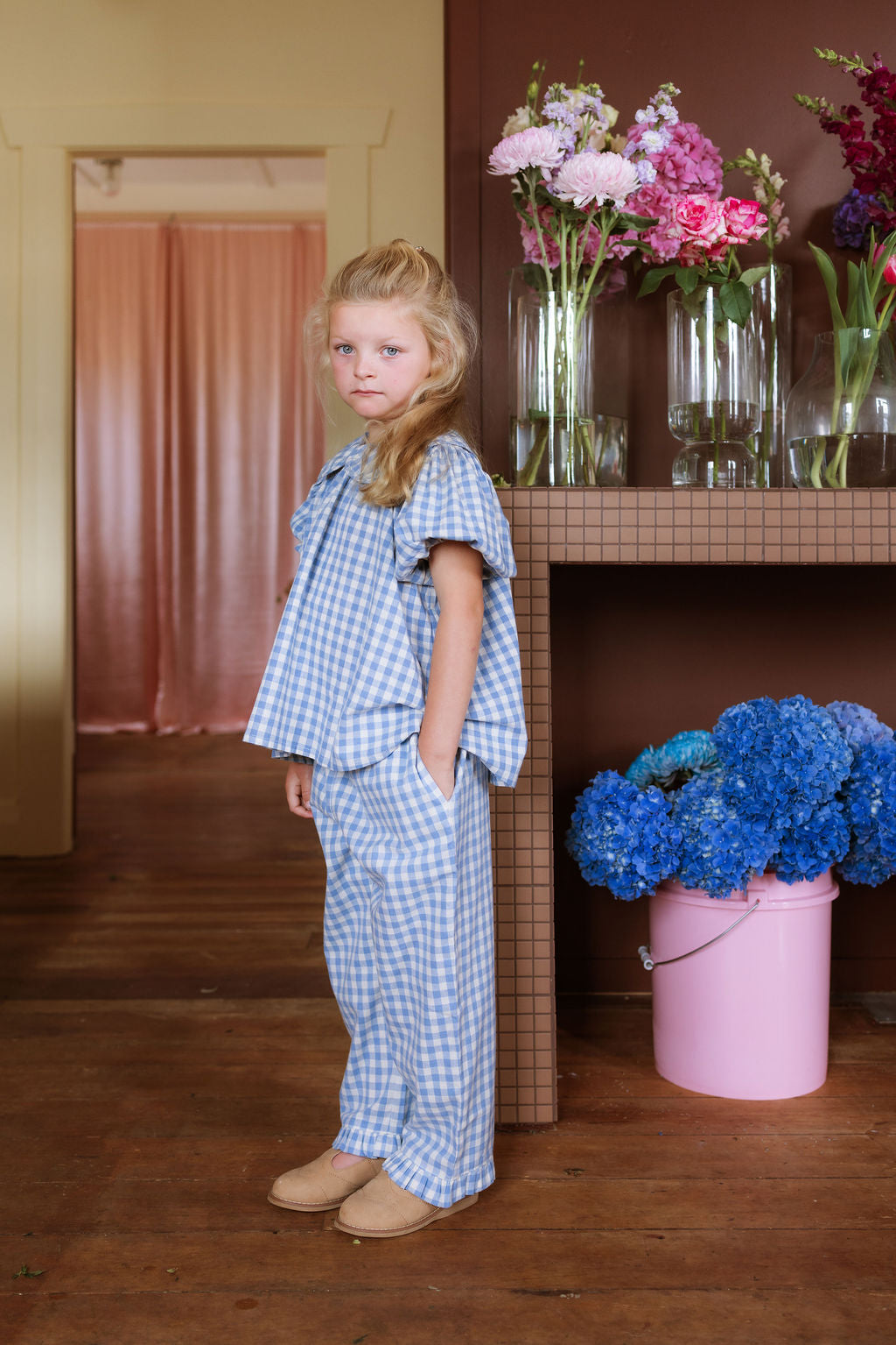 Rudy Blouse - Bluebell Check