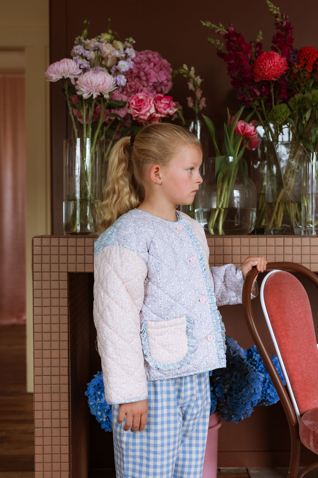 Quincy Jacket - Japanese Floral Stripe